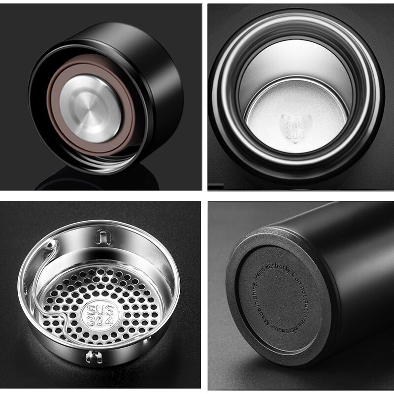 500ml inteligentny wyświetlacz cyfrowy dotyk samochodu temperatury termos ze stali nierdzewnej dla MG HS akcesoria samochodowe