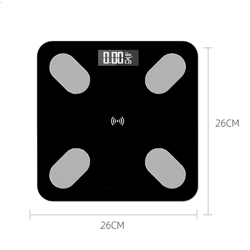 Lcd Digitale Weegschaal Bluetooth App Lichaamsvet Schaal Bmi Smart Elektronische Weegschaal Thuis Badkamer Weegschalen Met Temperatuur Display