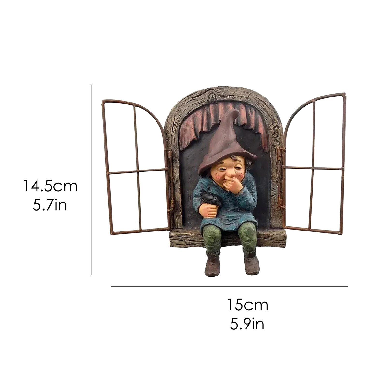 40 # Ondeugende Tuin Gnome Voyeur, Grappige Tuin Boom Decoratie Sculptuur Yard Art Tuin Peeker Interessante Tuin Decoratie