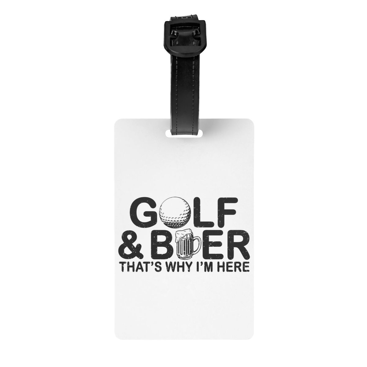 Blijf Kalm En Speel Golfbagagelabels Voor Koffers Schattige Bagagelabels Privacy Cover Id Label: Deep Blue