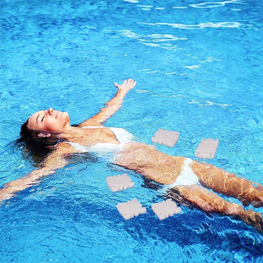 10Pcs Swimming Pool White Floating Spa Sponge Spider Oil Absorbing Float Sponge Tub Skimmer Scum Absorber with 50 Test Paper