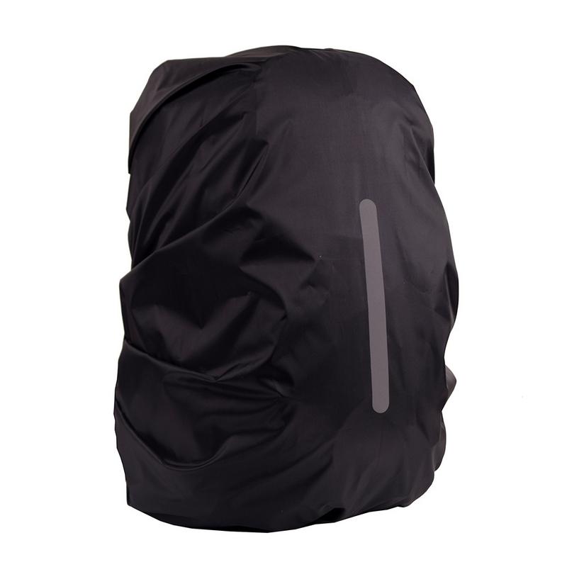 Reflekterende udendørs sport vandtæt rygsæk regnbetræk nat sikkerhedslys regnbetræk taske til camping vandre cykling