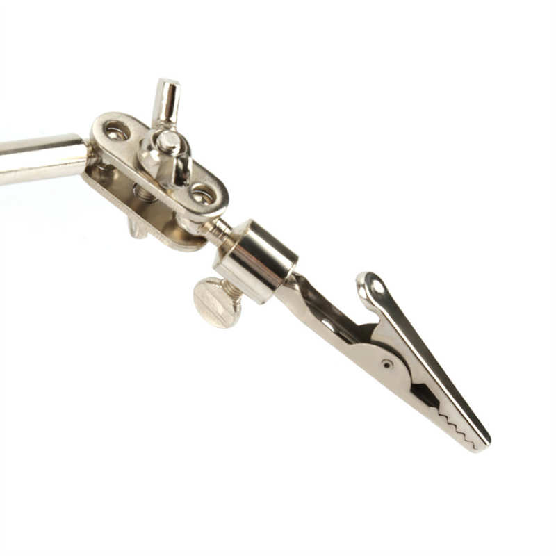 Cosmetic lamp Repair Magnifier With Led Light Tabletop Magnifying Glass Clamp Stand Soldering Weld Holder