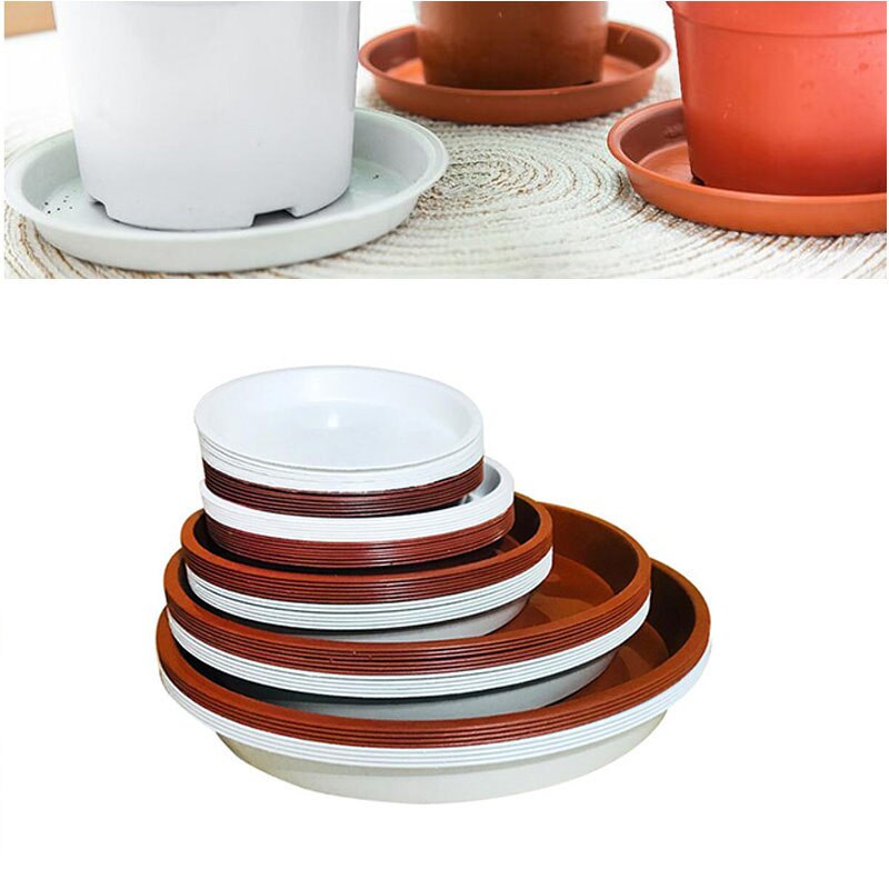10pcs Plastic Flower plant pot Tray Garden round Pot Saucers Base stand trays Saucer Indoor Outdoor Home gardening supplies