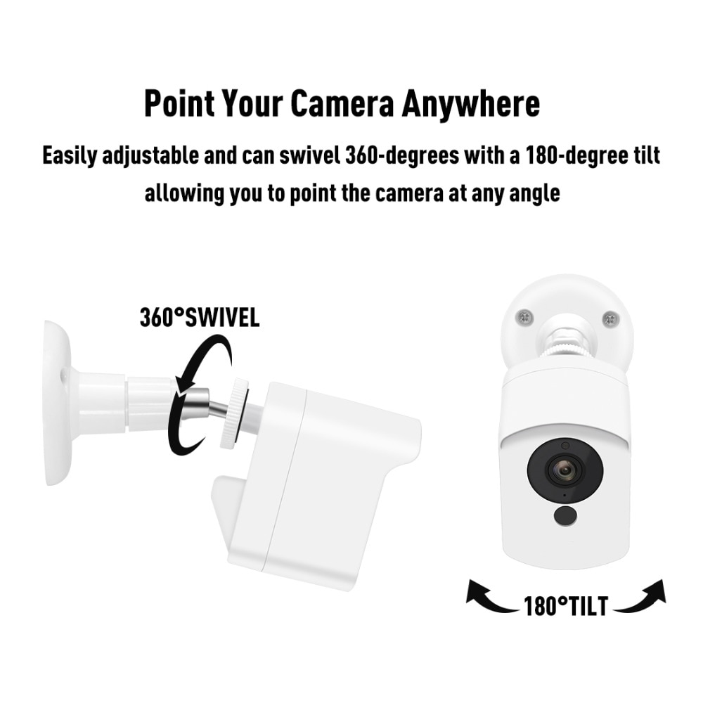 Para Xiaomi Mijia Xiaofang Cámara 1 S/wize soporte de montaje en pared 360 grados ajustable interior/exterior funda de soporte