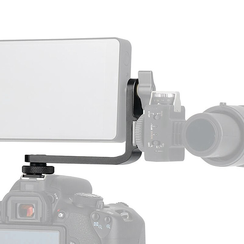 L-Förmigen Halterung erweitert Beleuchtung Mikrofon Einstellbar L-Förmigen Halterung für 5 Zoll 5,5 Zoll Monitor