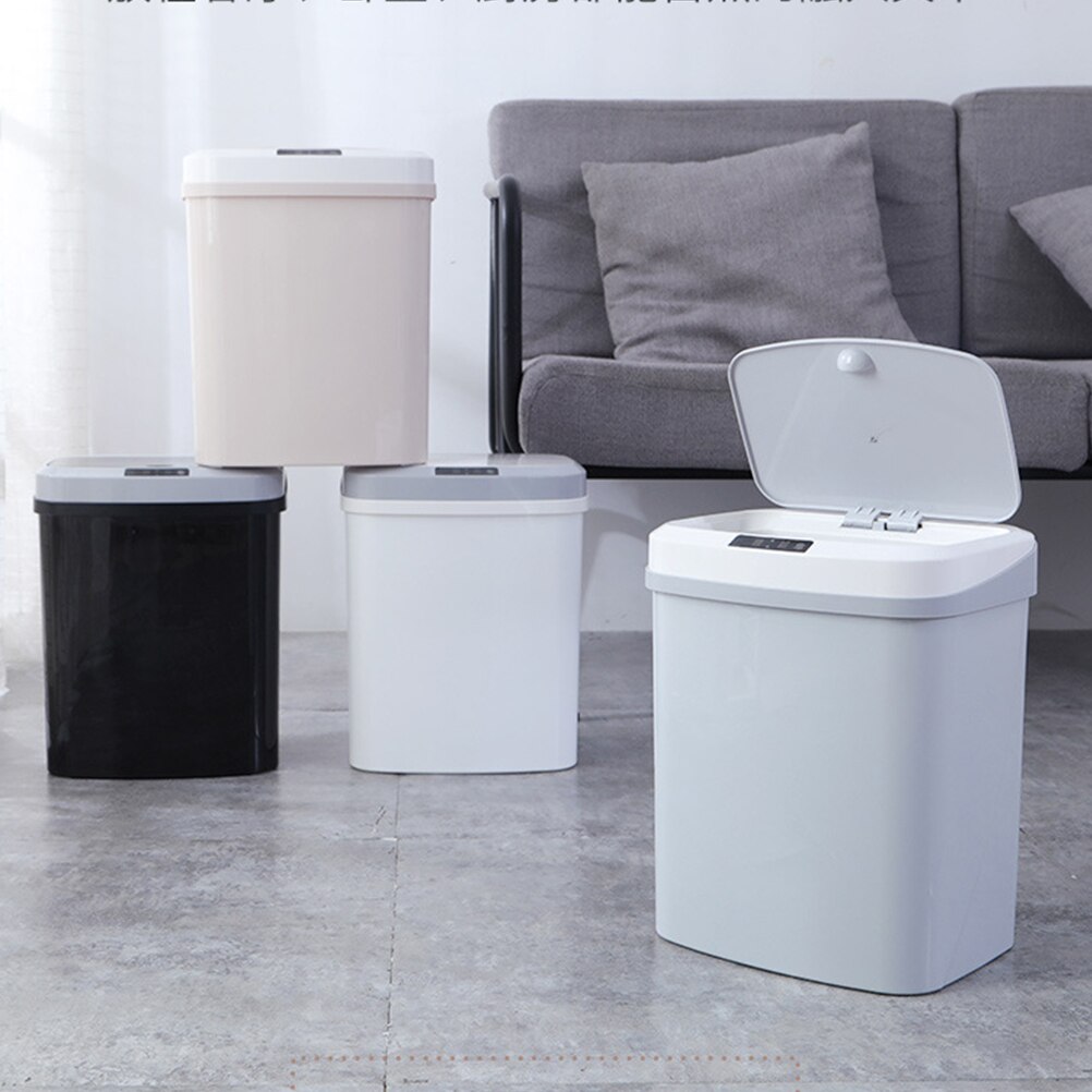 15l automatisk soptunna sensor smart hem sovrum kök sopförvaring fat bil hushåll papperskorg  a35