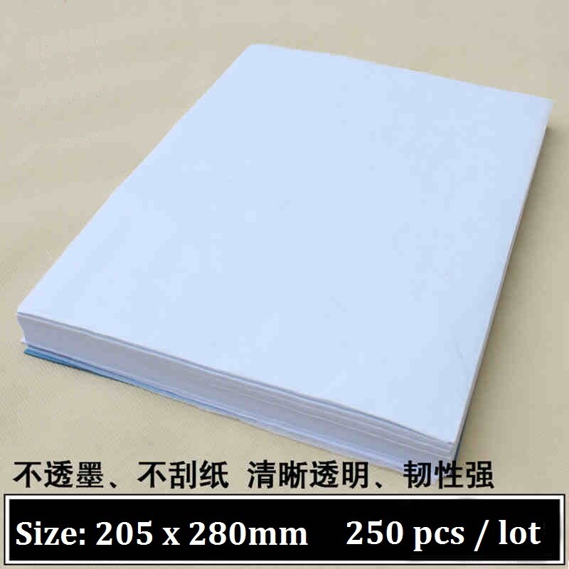 Painting rubbing paper transparent paper rub DIY decorative scrapbooking trendy drawing and writing practice see throught paper