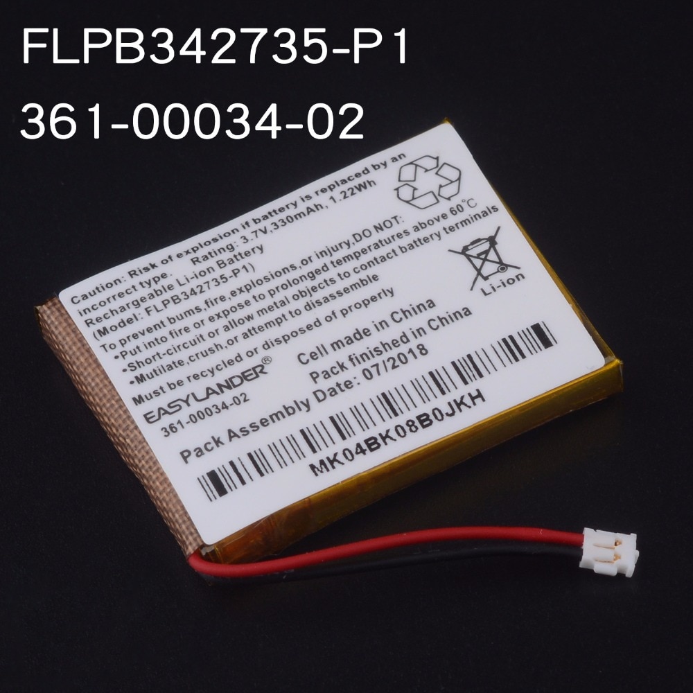 Easylander FLPB342735-P1 3.7V 330mAh Replacement Battery For Garmin fenix 3 fenix3 F3 fenix 3 HR GPS sports watch 361-00034-02