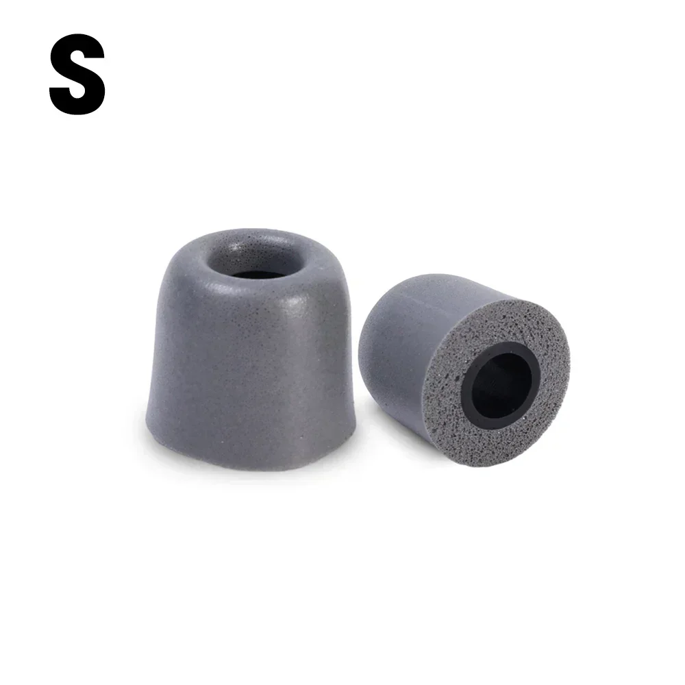 Embout d'écouteurs en mousse à mémoire de forme souple, isolation du bruit, embouts d'oreille confortables en mousse à mémoire de forme, oreillettes pour écouteurs intra-auriculaires, 4.5mm universels: XS / Gris foncé