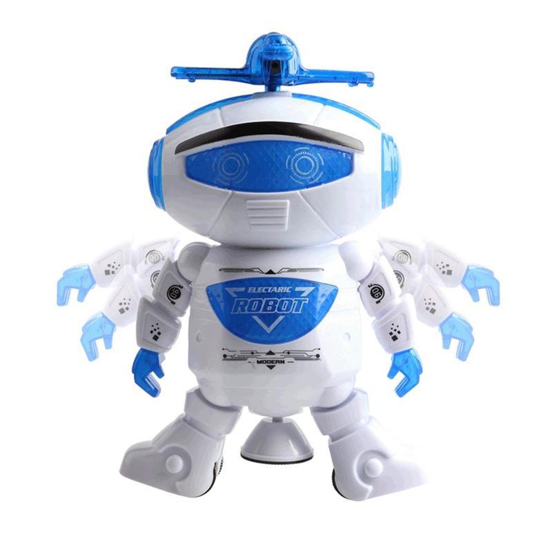 Elektronische Walking Dansen Robot Speelgoed Met Muziek Lightening Voor Kids Operated Batterij Peuters Jongens Meisjes Speelgoed Christma O5H1: Default Title