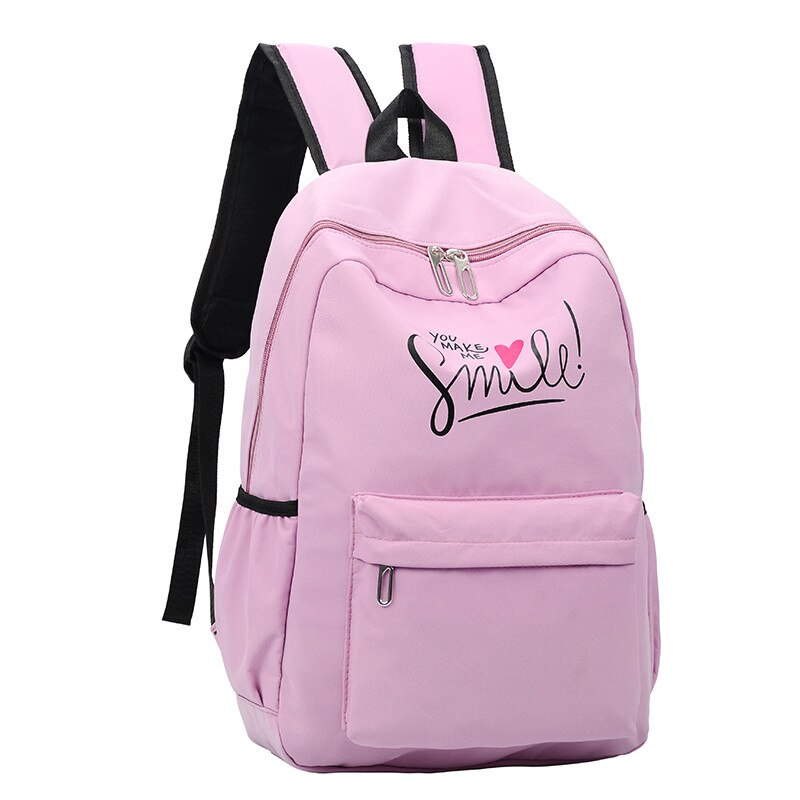 Preppy Stijl Mode Vrouwen School Tassen Rugzak Voor Meisjes Tieners Stijlvolle Laptop Tas Rugzak Meisje Schooltas Sac: light purple