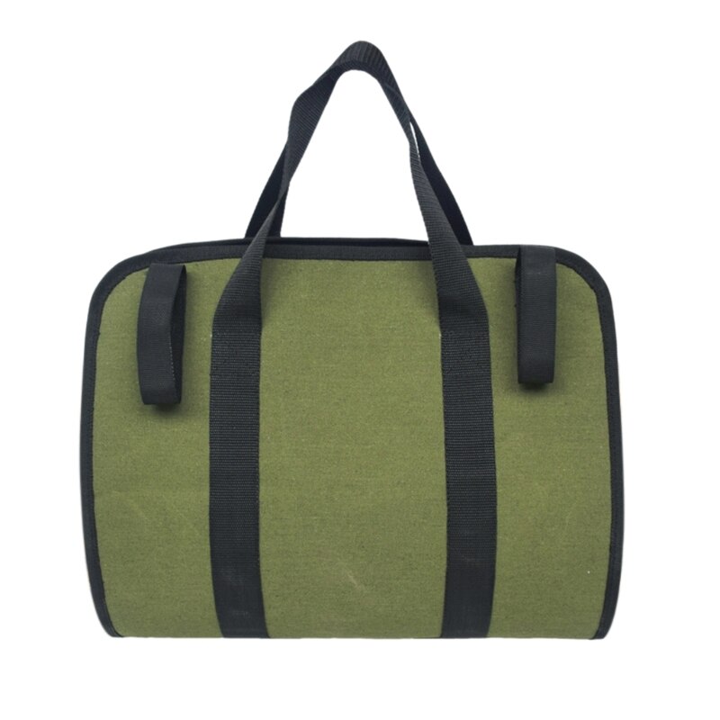 Woskowane płótno drewno opałbyć winnym nosidło piec robić kominka przejść, dużego ciężaru torba przejść, uchwyt na