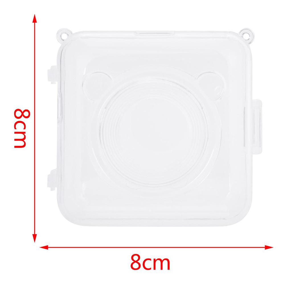 Transparent PC Protective Cover Bag Travel Pocket Carrying Case for Peripage Paper Photo Printer Transparent PC Protective Cover