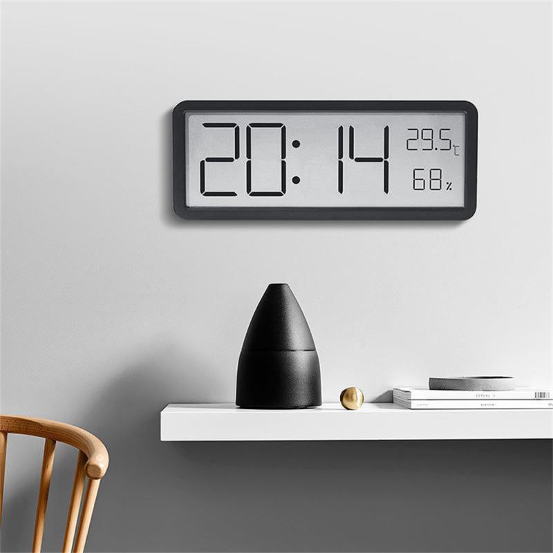 LED-Digital-Wanduhr, großes Anzeige, batteriebetriebener Wecker mit Temperatur, Datum, Woche, Schreibtisch und Wanduhr, Часы Espero