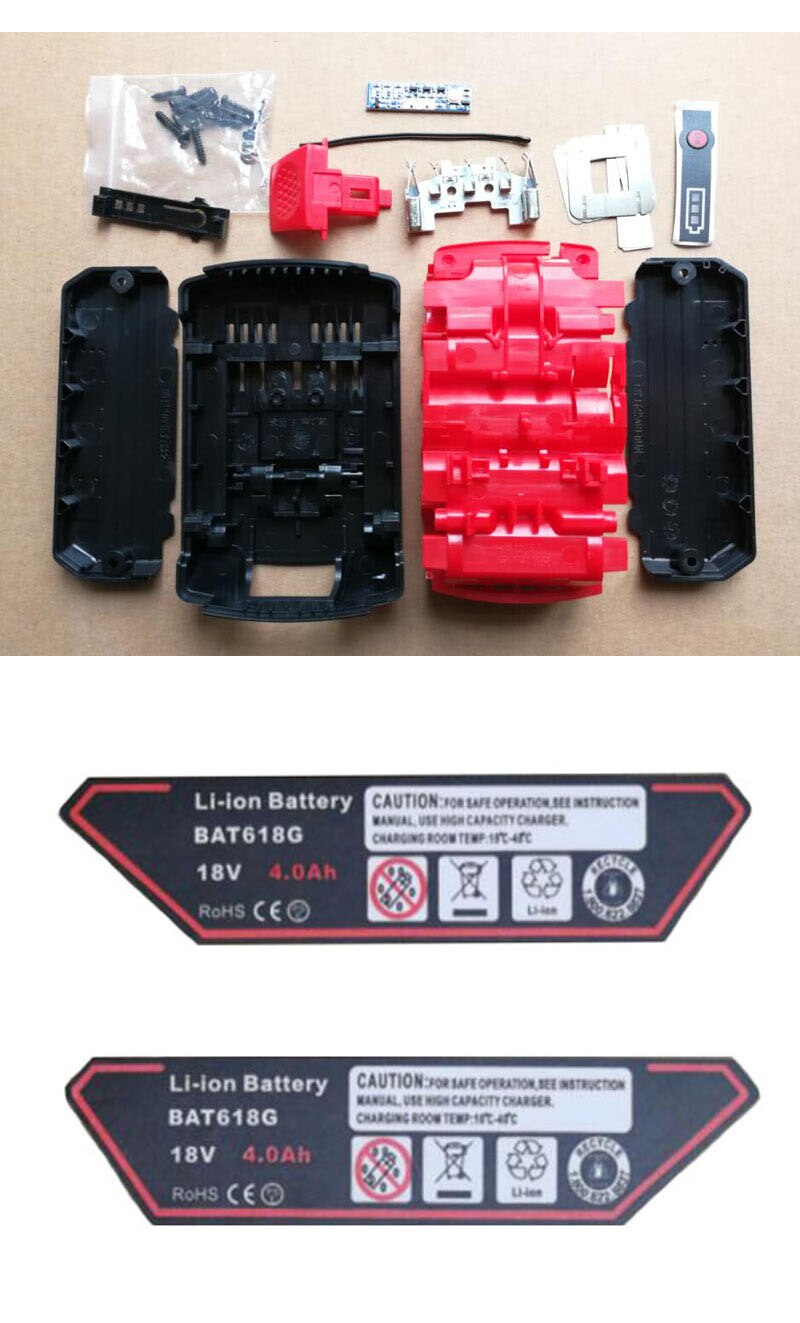 dawupine BAT618 Li-ion Battery Plastic Case PCB Charging Protection Circuit Board For Bosch 18V BAT610 BAT609G BAT618 BAT618G: BoxPCB 4Ah Sticker