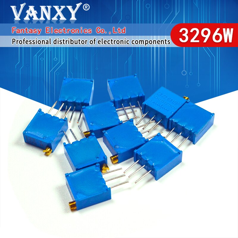 10pcs 3296W-1-501LF 3296W 500 ohm 501 3296W-1-501 3296W-501 W501 Trimpot Trimmer Potentiometer