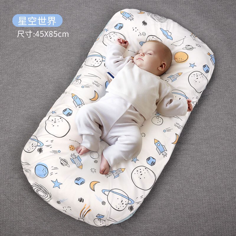 Lit bionique Portable pour bébé, lit à pression en coton, amovible et lavable, nid d&#39;utérus pour -né: Starry sky