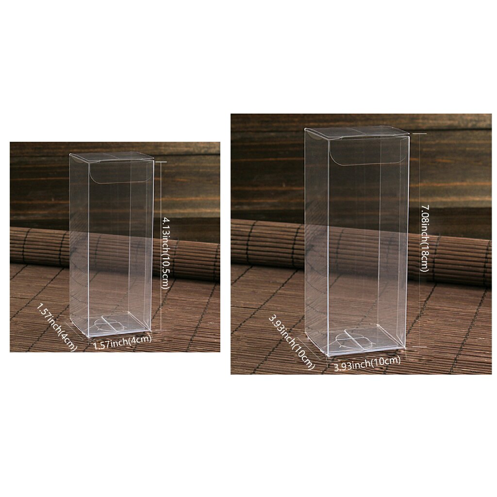 10pcs/lot Clear Pillow Shape PVC Box Jewelry Packaging Display Box Transparent Candy Package Display Box Party Supply