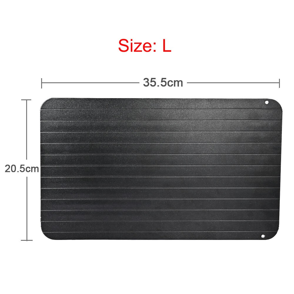 Fast Defrosting Tray Kitchen Meat Fish Food Quick Fast Thaw Defrost Board Trays Kitchen Dining Bar Defrosting Plate Gadget Tool: L 35.5x20.5x0.2cm