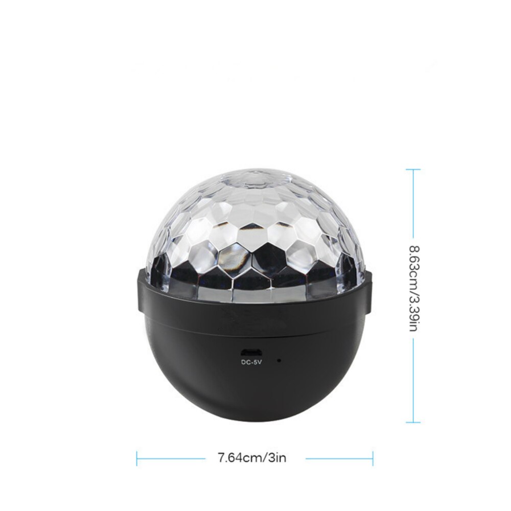 Hengfuntong-elec feestverlichting, discolicht discobal led rgb stroboscooplampen met afstandsbediening voor bar club feest dj karaoke woensdag