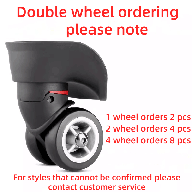 Luggage Suitcase Wheel Accessories Trolley Case Universal Caster Leather Luggage Aircraft Wheel Rim Wear-Resistant Silent Wheel