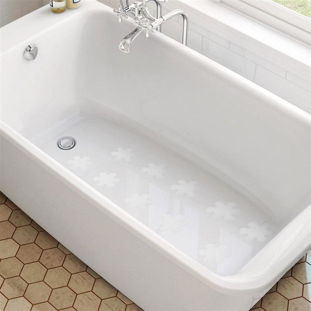 Pegatinas antideslizantes PEVA para bañera, forma redonda y de flores, 10/20 piezas, seguridad, baño, ducha