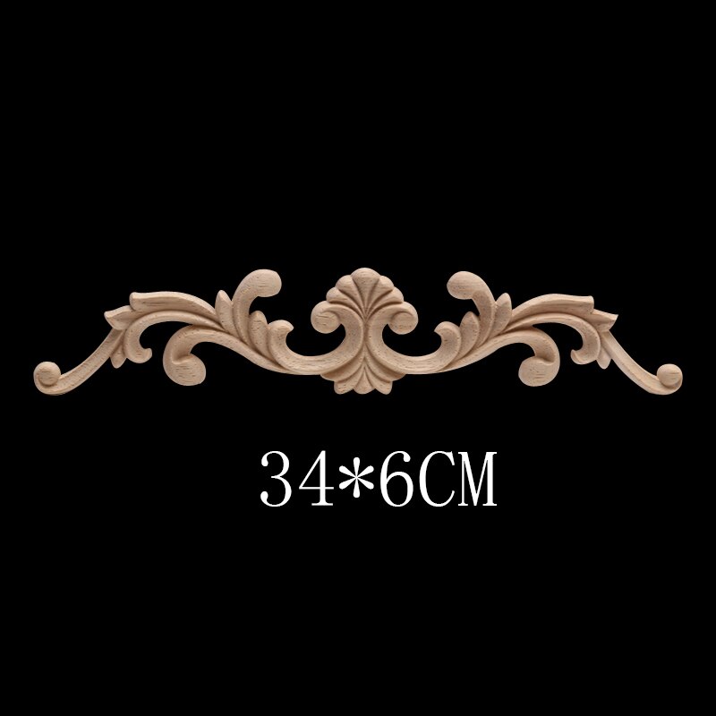 Europese Decal Houtsnijwerk Massief Houten Deur Hart Bloem Home Decoratie Retail En Hout Mouldings Hout Applique Muren: C45-4
