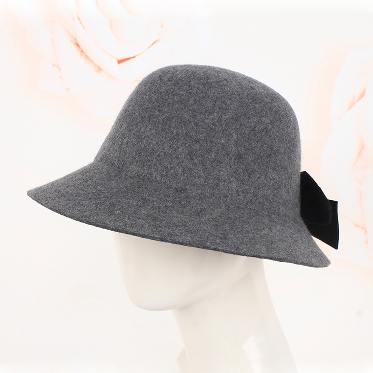 Ladies Cloche Winter Cap Soft For Girl Hats Trendy Derby Wool Bowler Fall Winter Warm Lovers Fedoras Princess Caps Chapeau Femme