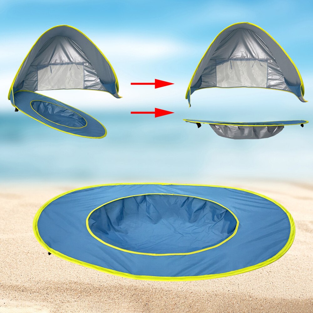 Neue 1 Stck Baby Strand Zelt freundlicher Wasserdichte Pop hoch Sonnenschutz Markise Tragbare Sonnenschirm UV Schutz Sonnenschutz Schuppen freundlicher