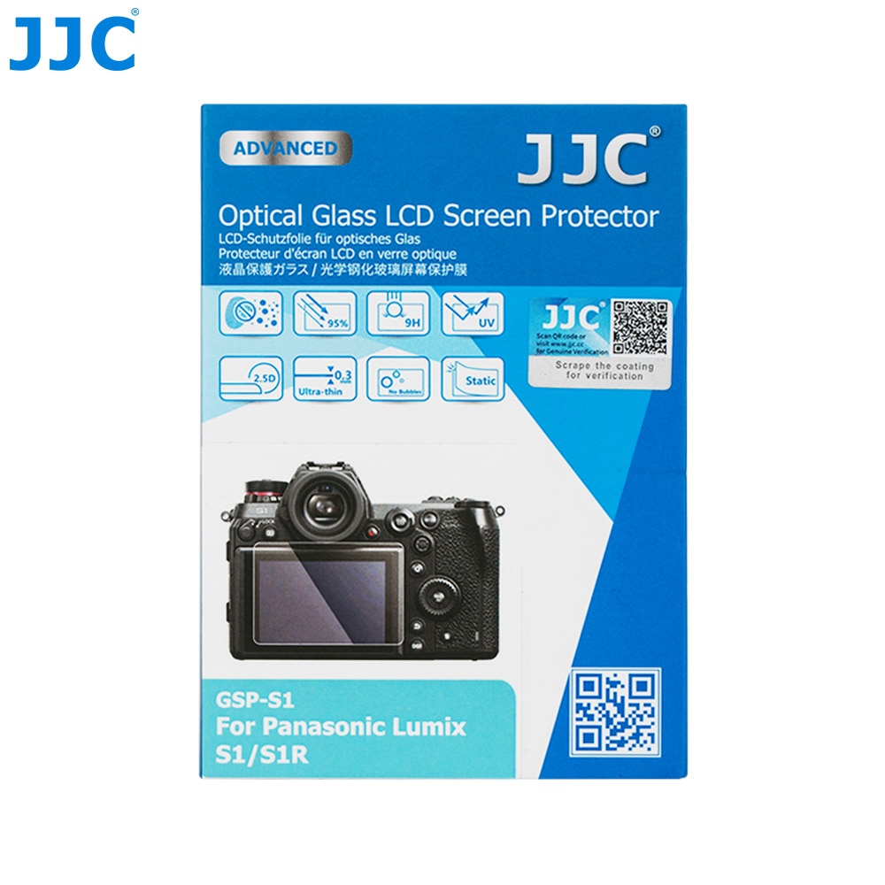 JJC GSP-S1 Camera Display Cover 0.01 "Ultra-dunne Optische Glas LCD Screen Protector Voor Panasonic Lumix S1/ s1R