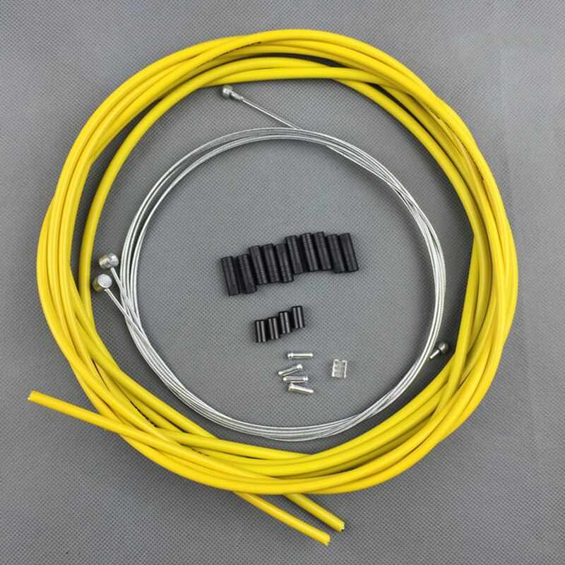 JAGWIRE – Kit de ligne de frein vtt, boîtier de vélo de route, ensemble de câbles de tuyau, Kit de levier de ligne de frein pour shimano Sram,10 couleurs: Yellow
