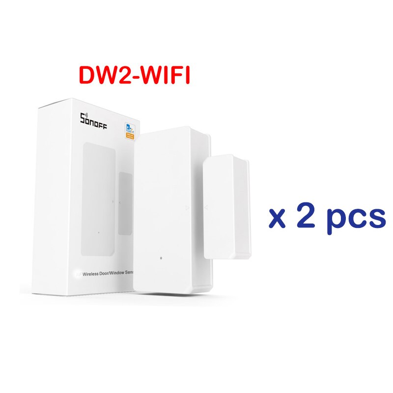 8 pces sonoff sem fio porta janela sensor DW2-RF DW2-WIFI SNZB-04-zigbee sem fio porta/janela ímã sensor compatível com ifttt: 2 pieces DW2