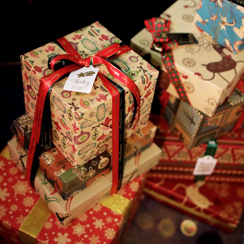 Papier d'emballage de noël en papier Kraft Origami, décoration de mariage, pour emballage de , artisanat,