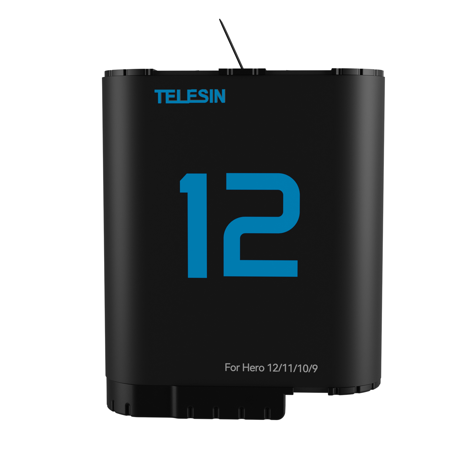 Batterie TELESIN pour GoPro Hero 12 11 10 9 3 voies chargeur de batterie lumière LED carte TF stockage de batterie pour Gopro Hero noir: Violet couleur