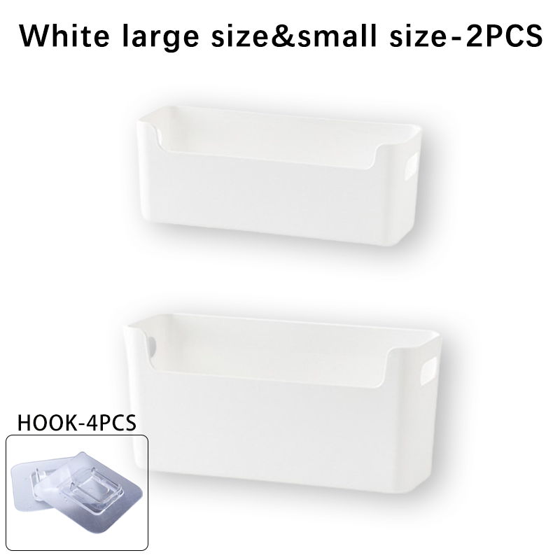 Organisateur de porte d'armoire, boîte de rangement de bureau multifonctionnelle, organisateur mural sans poinçon, organisateur de chaussettes de sous-vêtements, étagère de rangement à domicile: Clair