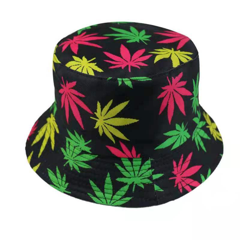 Chapeau Seau Unisexe En Polyester - Motif Graffiti Lettres, Protection Solaire, Toutes Saisons