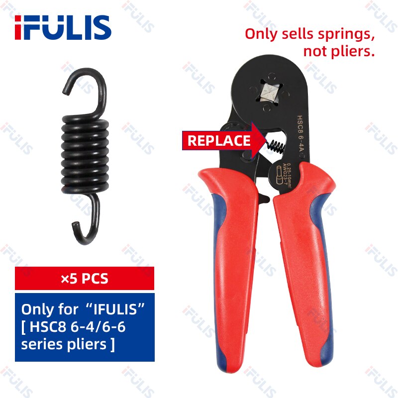 Crimping Tool Spring SN-48B 7.5Inch Pliers Sccessories HSC8 6-4 HS-D1 D2 HS-700B Repair Stripping Tool Cutting: HSC8 6-4 6-6 Spring