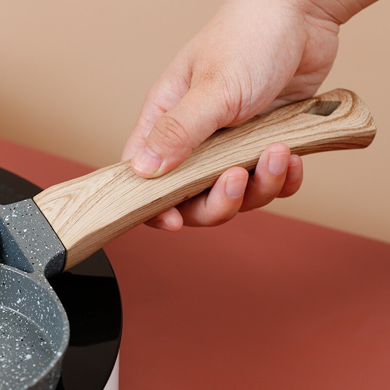 Vier-Gat Frituren Pot Pan Verdikte Omelet Pan Non-stick Ei Steak Pannenkoek Pan Koken Ham Pannen Ontbijt maker Keuken Kookgerei