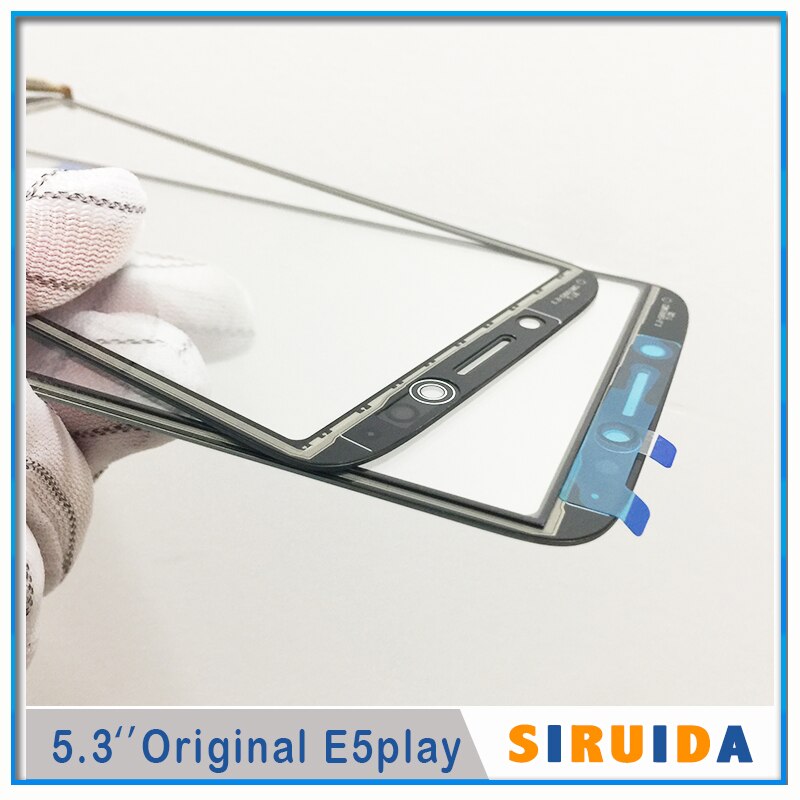 Original E5 jugar AG para Android sistema/LCD Digitalizador de pantalla táctil lente de panel de vidrio frontal para Motorola Moto E5play ir reemplazar a