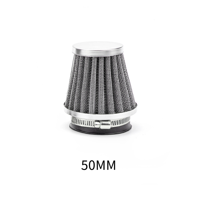 1pc universel 35-60mm moto filtre à Air conique nettoyant saleté fosse haut débit d'air filtre à Air conique nettoyeur de saleté: Champagne