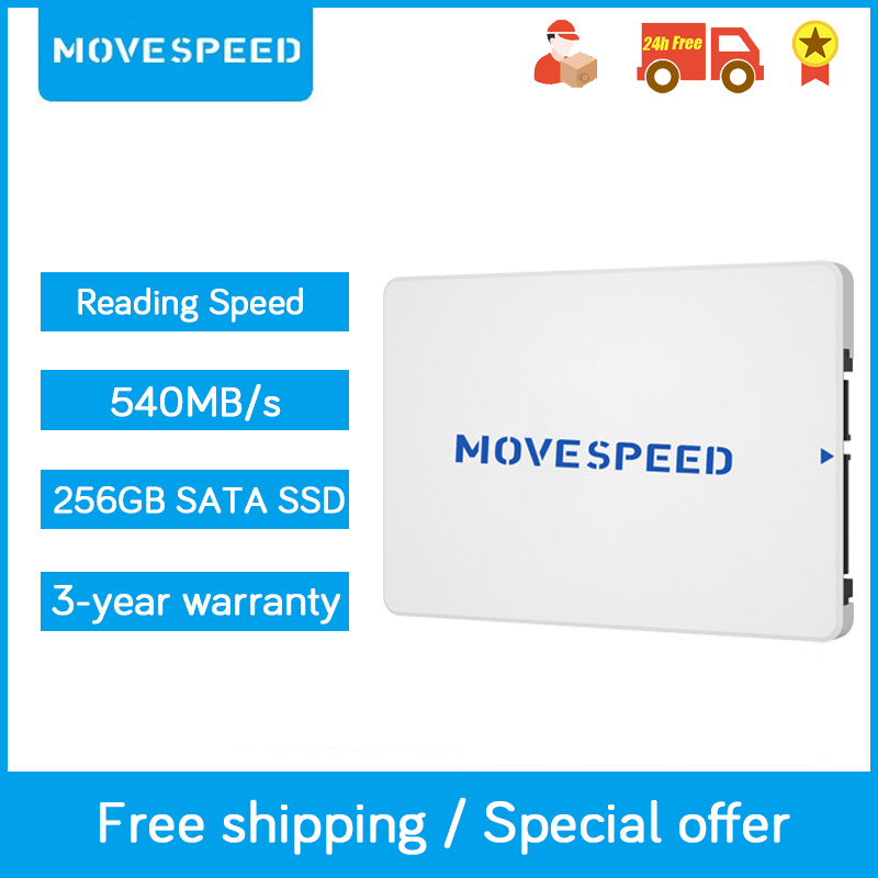 MOVESPEED SATA3 SSD 256GB Hdd 2.5 Hard Disk Disc 2.5 &quot;unità a stato solido interna