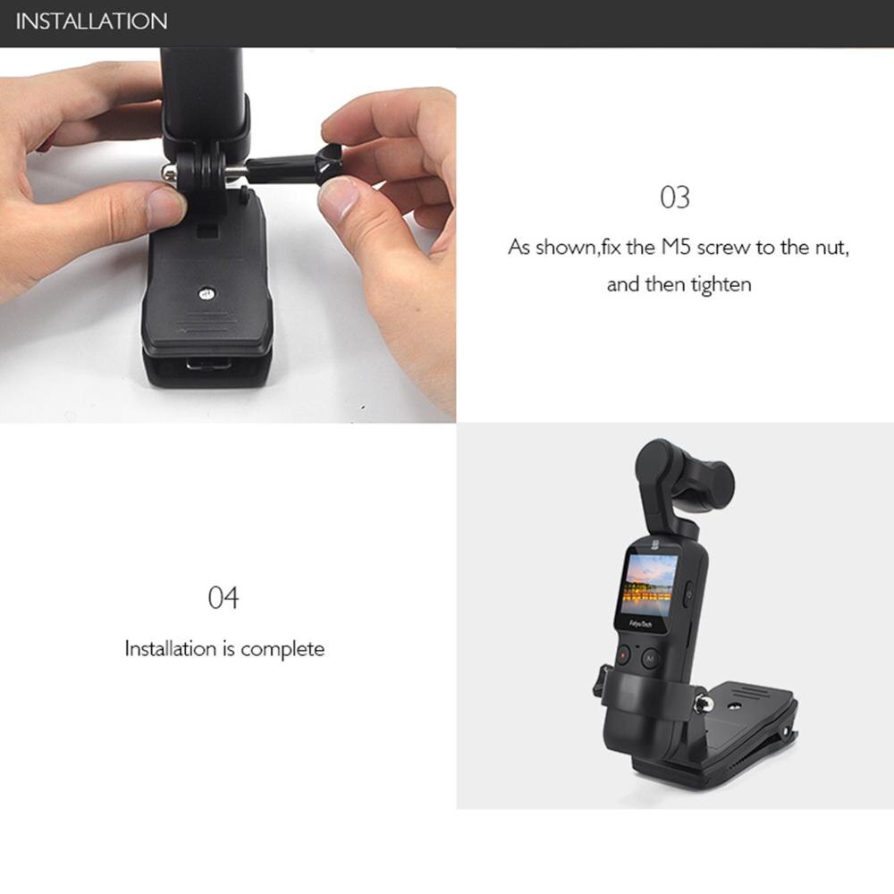 STARTRC FeiYu Pocket Backpack Clip Stand staffa di espansione supporto adattatore supporto stabile per FEIYU Pocket palmare Gimbal Camera