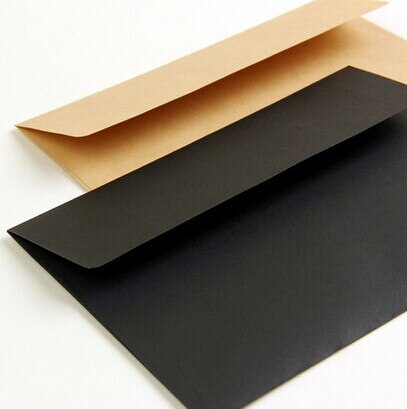 10 st röd kraft svart kuvert blankt brevpapper multifunktionskort inbjudningskuvert för kontor skolpapper 16 x 11cm