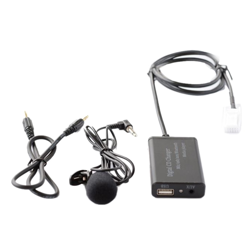 Usb aux bluetooth auton digitaalisen musiikin cd -vaihtajaadapteri toyota  (6+6) -nastaiseen camry corolla rav 4 yarisiin