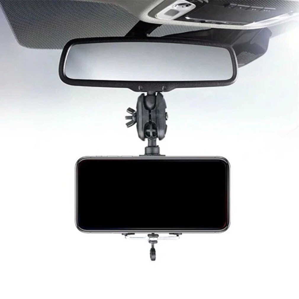 Auto Mobiele Telefoon Houder Achteruitkijkspiegel Beugel Mobiele Telefoon Stretch Telefoon Navigatie Achteruitkijkspiegel Vaste Beugel