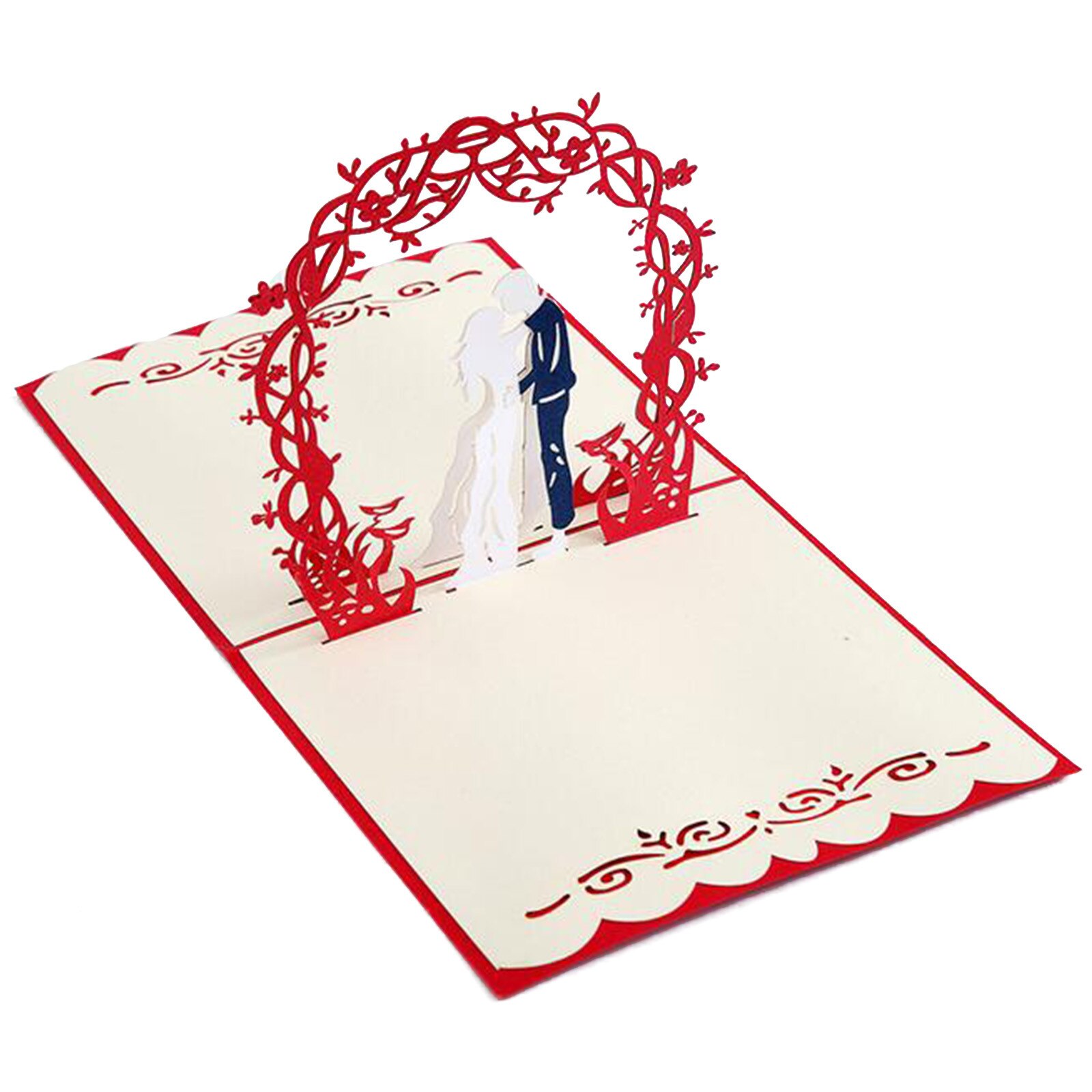 3D Handmade Paper Greeting Card Blessing Card Wedding Aniversary Invitations Greeting Cards Valentine's Day Card