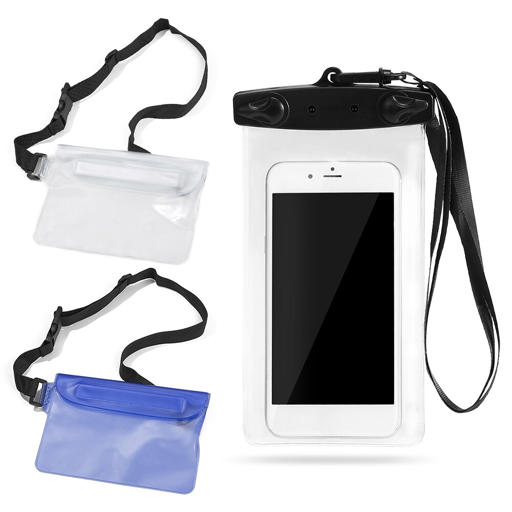 Udendørs svømning mobiltelefon vandtæt pose til sejlads svømning fiskeri kajak vandring flydende taskeholder tør beskyttelse: Farve 3