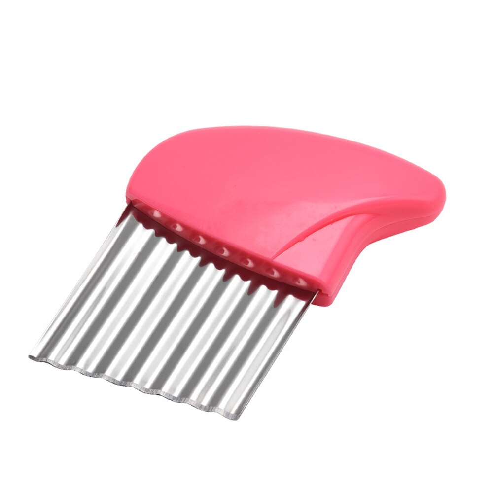Cortador de huevos duros de acero inoxidable para el hogar, utensilios de cocina, accesorios: potato cut pink
