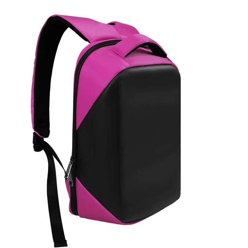 AKDSteel WiFi LED écran publicité sac à dos étanche bricolage dynamique ville pour la marche: Pink
